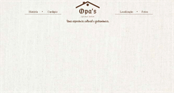 Desktop Screenshot of cafecolonialopas.com.br