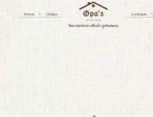 Tablet Screenshot of cafecolonialopas.com.br